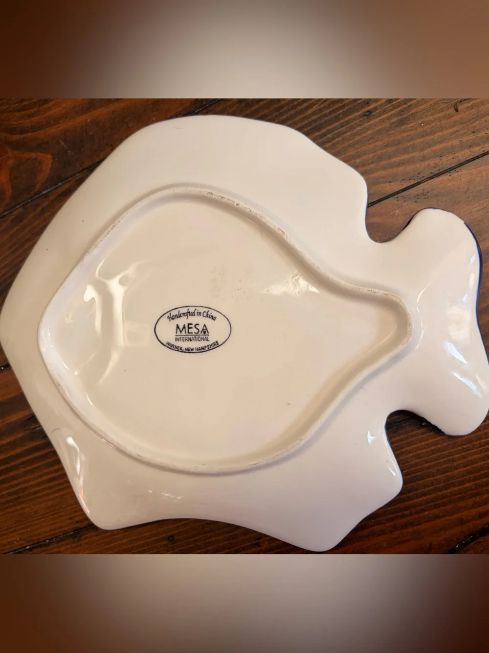 Blue Decorative Fish Plate - Blue